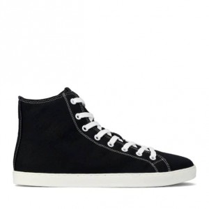 Groundies Brooklyn High Barfuß Sneaker Herren Schwarz | VC66-967