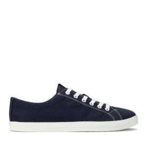 Groundies Brooklyn Low Barfuß Sneaker Herren Blau | VH22-069