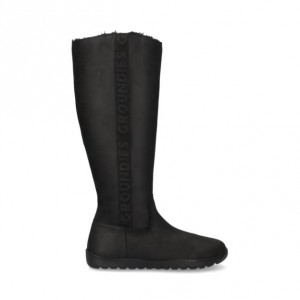 Groundies Derby Barfuß Stiefel Damen Schwarz | VO38-673