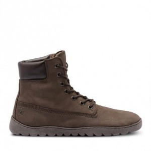 Groundies Liverpool GX1 Barfuß Schnürstiefel Damen Braun | UH40-118