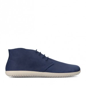 Groundies Milano Soft Barfuß Schnürschuhe Herren Blau | OB68-732