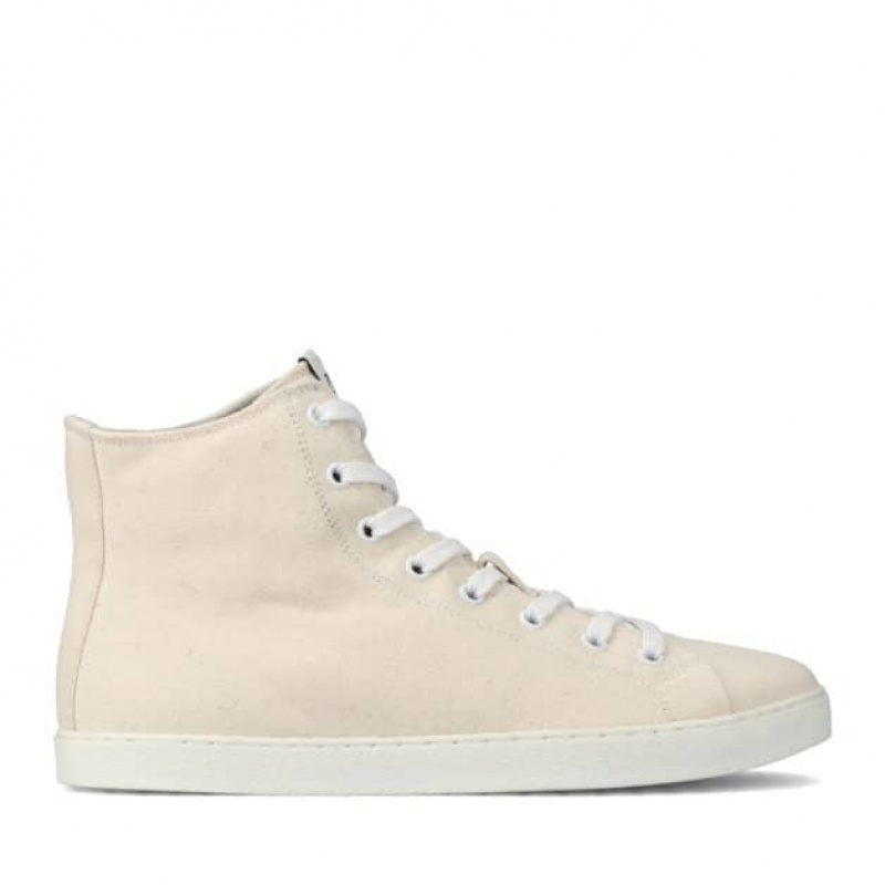 Groundies Brooklyn High Barfuß Sneaker Damen Beige | KQ39-921