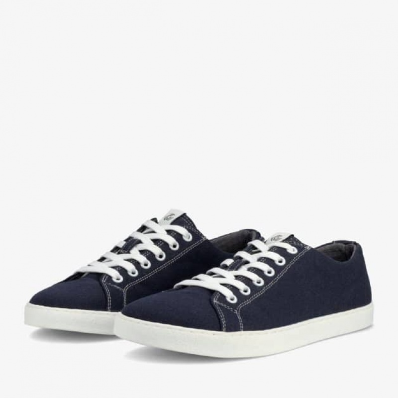 Groundies Brooklyn Low Barfuß Sneaker Damen Blau | DR92-292