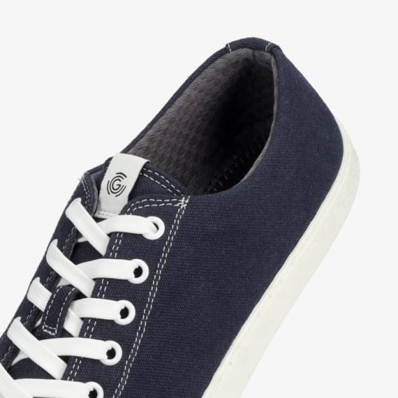 Groundies Brooklyn Low Barfuß Sneaker Damen Blau | DR92-292