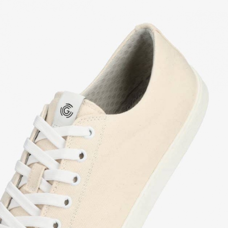 Groundies Brooklyn Low Barfuß Sneaker Damen Beige | NU47-373