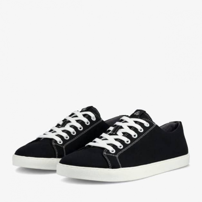 Groundies Brooklyn Low Barfuß Sneaker Damen Schwarz | HQ27-966