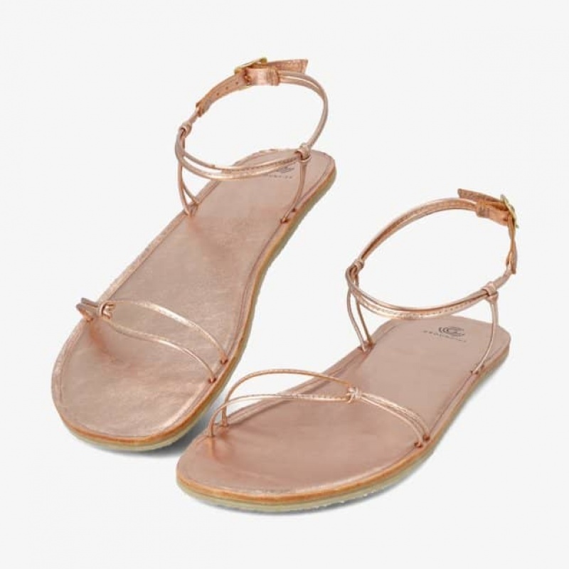 Groundies Cadiz Barfuß Sandalen Damen Rosa | HR19-109