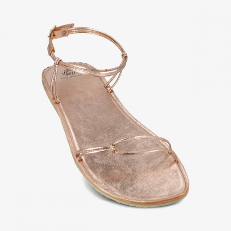 Groundies Cadiz Barfuß Sandalen Damen Rosa | HR19-109