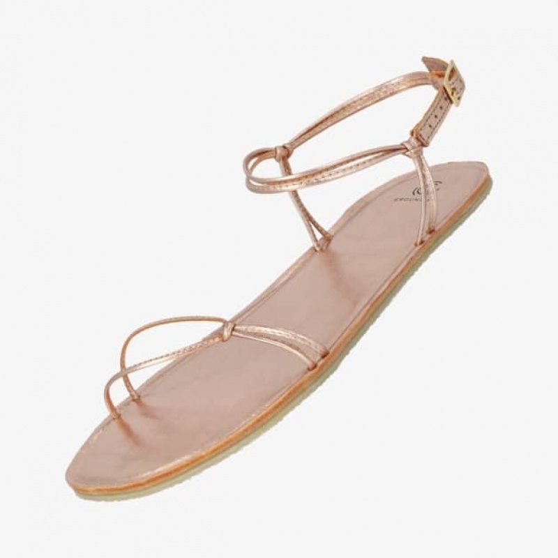 Groundies Cadiz Barfuß Sandalen Damen Rosa | HR19-109