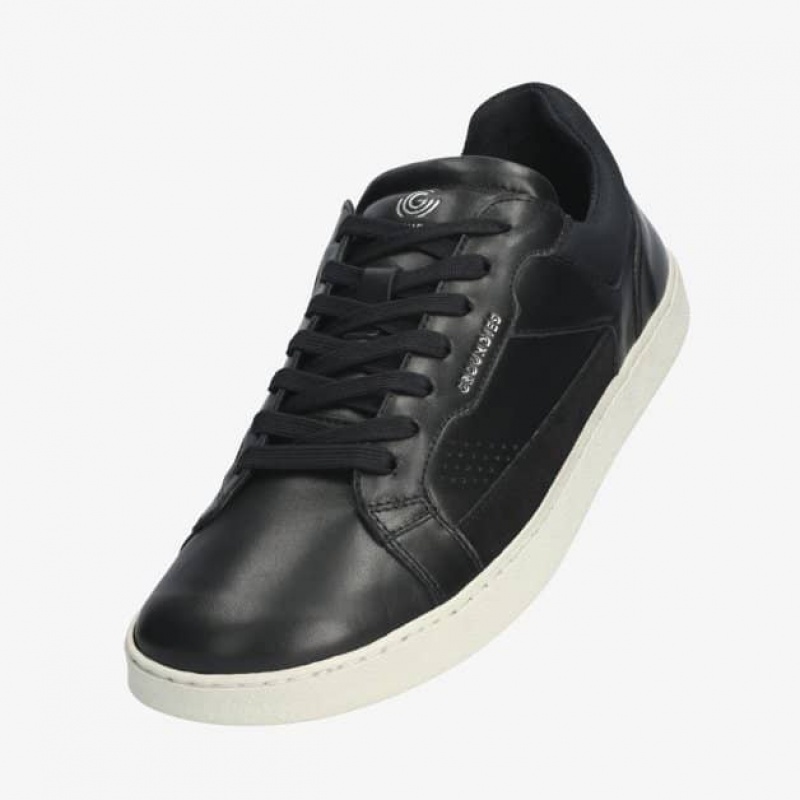 Groundies Court Sneaker Herren Schwarz | YD99-673