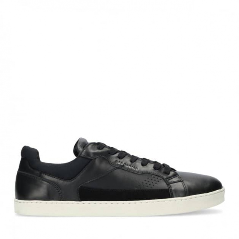 Groundies Court Sneaker Herren Schwarz | YD99-673