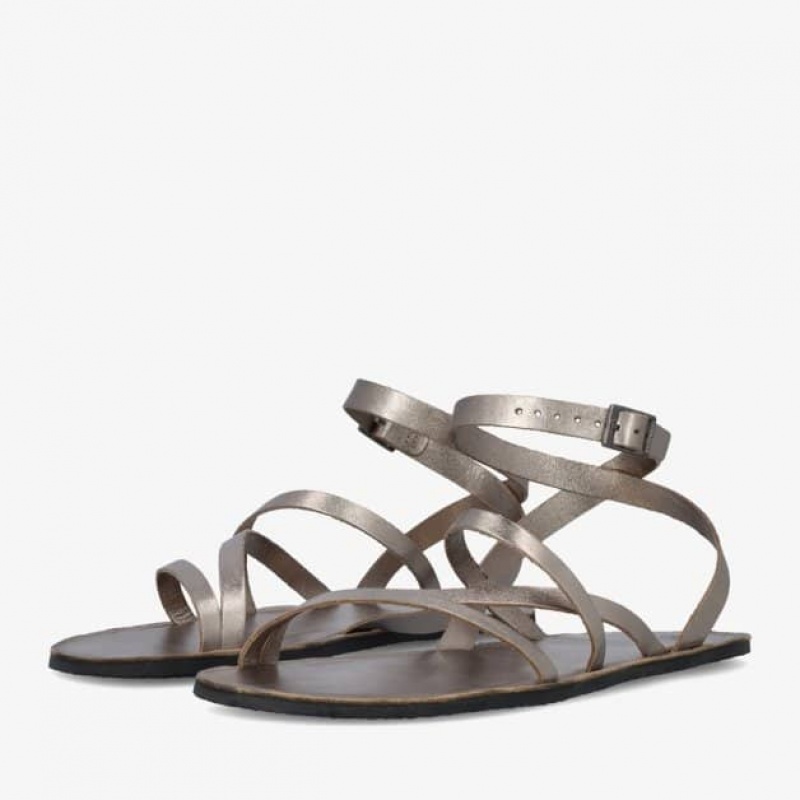 Groundies Florence Barfuß Sandalen Damen Gold | SY38-788