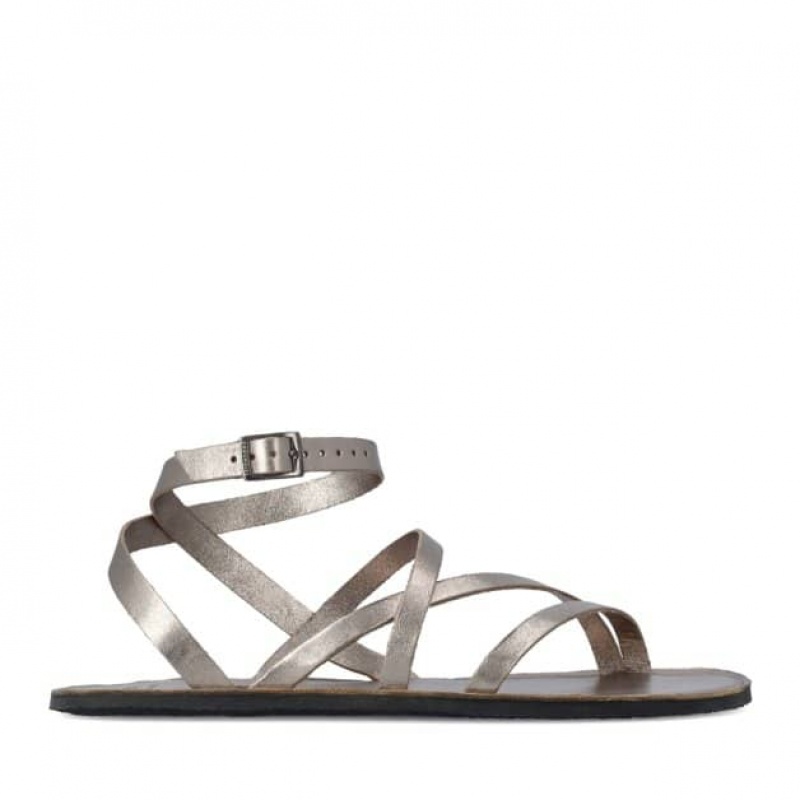 Groundies Florence Barfuß Sandalen Damen Gold | SY38-788