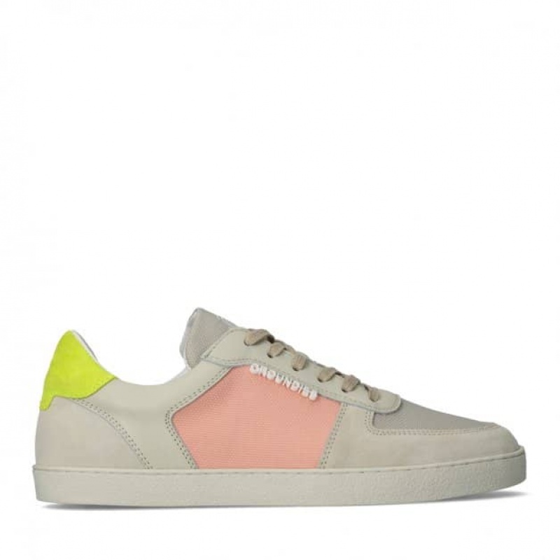 Groundies Hamptons Barfußschuhe Damen Grau Rosa | FF18-380