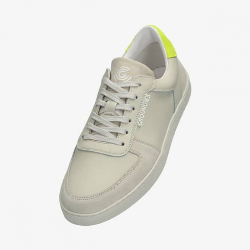 Groundies Hamptons Barfußschuhe Herren Beige | WU01-117