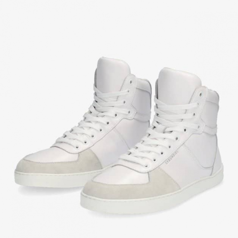 Groundies Hamptons High Barfuß Sneaker Damen Weiß | PG25-428