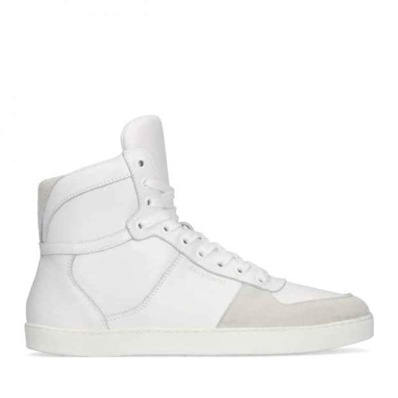 Groundies Hamptons High Barfuß Sneaker Damen Weiß | PG25-428