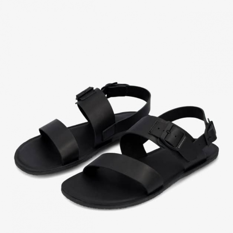 Groundies Kos Barfuß Sandalen Damen Schwarz | NZ97-280