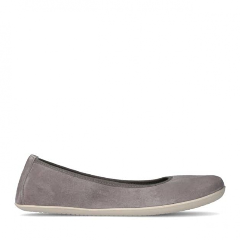 Groundies Lily Soft Barfuß Ballerinas Damen Grau | MX50-057