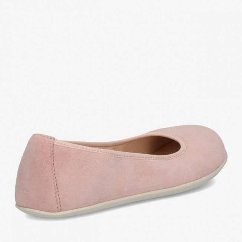 Groundies Lily Soft Barfuß Ballerinas Damen Rosa | XR20-796