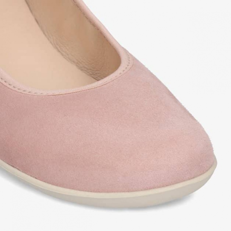 Groundies Lily Soft Barfuß Ballerinas Damen Rosa | XR20-796