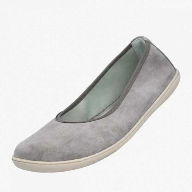 Groundies Lily Soft Barefoot+ Barfuß Ballerinas Damen Grau | BS60-770