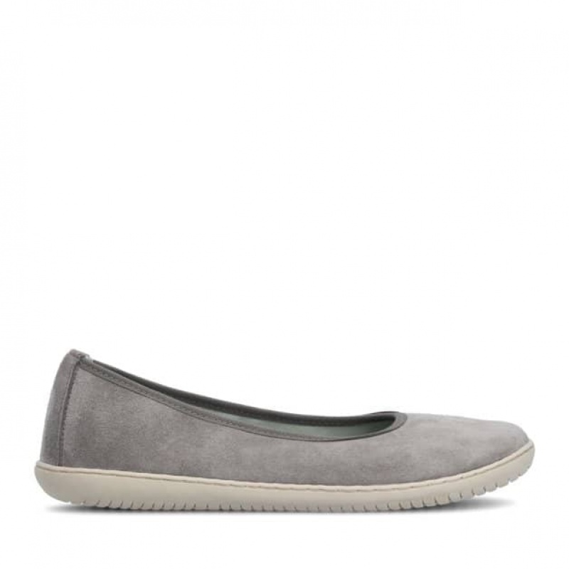 Groundies Lily Soft Barefoot+ Barfuß Ballerinas Damen Grau | BS60-770