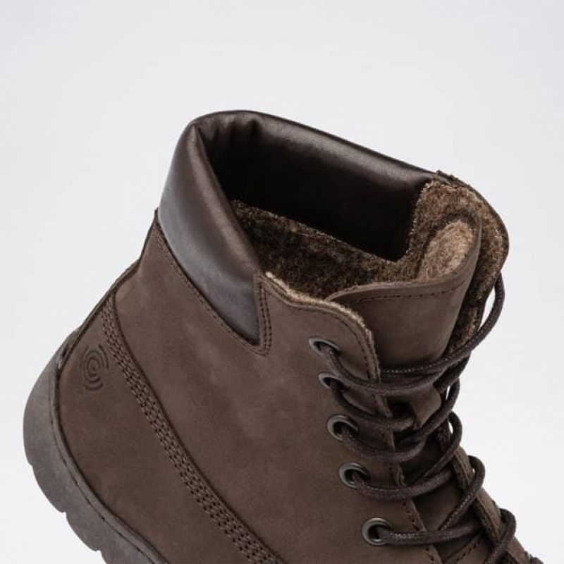 Groundies Liverpool GX1 Barfuß Schnürstiefel Damen Braun | UH40-118