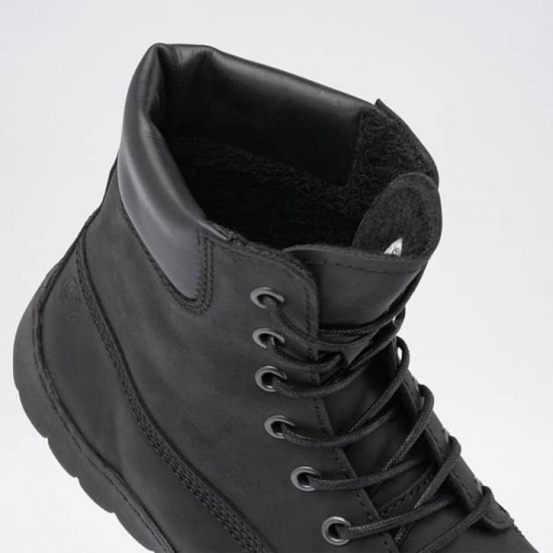 Groundies Liverpool GX1 Barfuß Schnürstiefel Damen Schwarz | QP99-544