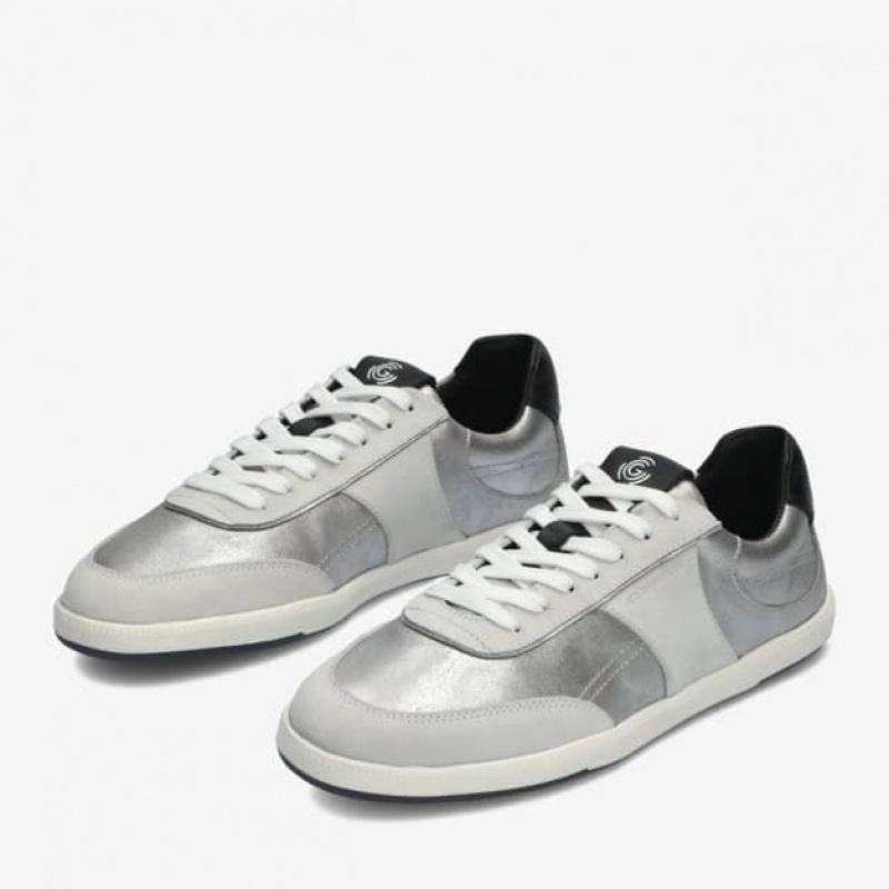 Groundies Long Island Barfußschuhe Damen Silber | QG75-260