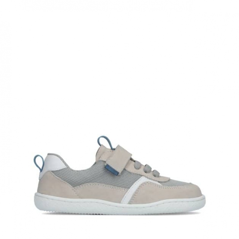 Groundies Lou Barfußschuhe Kinder Grau Beige | IL09-518