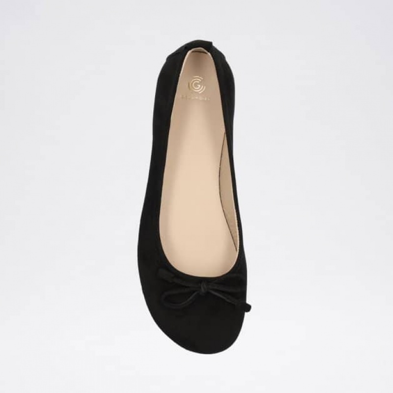 Groundies Magnolia Barfuß Ballerinas Damen Schwarz | AO39-025