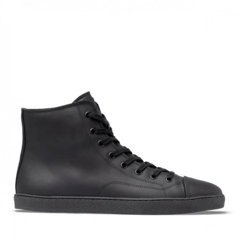 Groundies Manhattan Barfußschuhe Herren Schwarz | VQ21-626