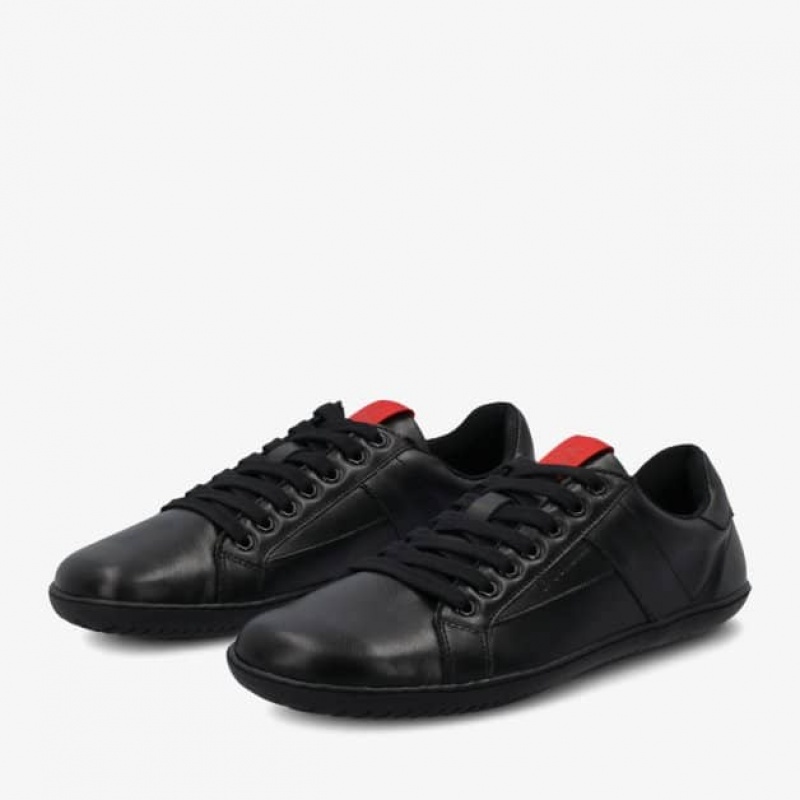 Groundies Melbourne Barefoot+ Barfuß Sneaker Herren Schwarz | QB61-401