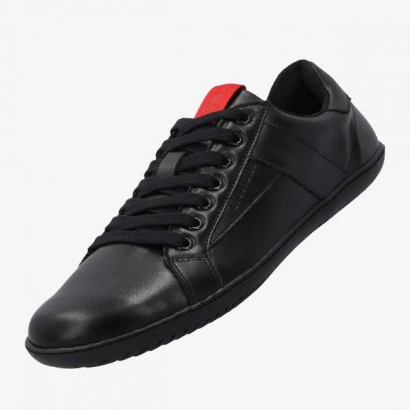 Groundies Melbourne Barefoot+ Barfuß Sneaker Herren Schwarz | QB61-401