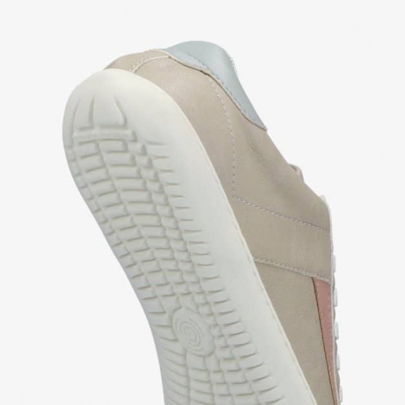 Groundies Melbourne Vegan Barfuß Sneaker Damen Beige Rosa | MQ25-316