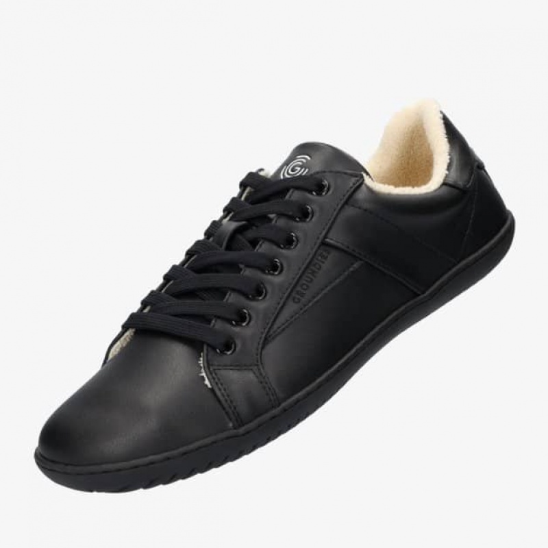 Groundies Melbourne Vegan Sneaker Damen Schwarz | QD59-584