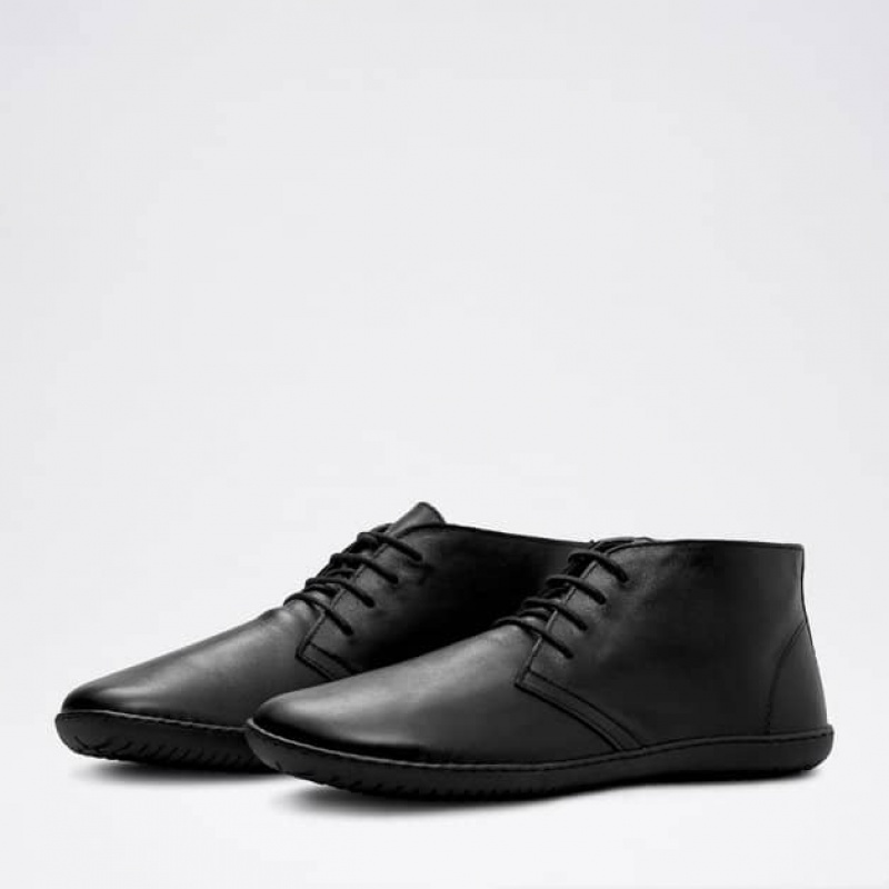 Groundies Milano Barfuß Schnürschuhe Damen Schwarz | GP50-196