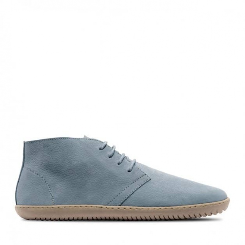 Groundies Milano Soft Barfuß Schnürschuhe Damen Blau | EK39-156