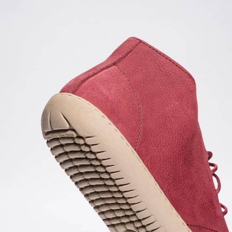 Groundies Milano Soft Barfuß Schnürschuhe Damen Rot | RQ60-069