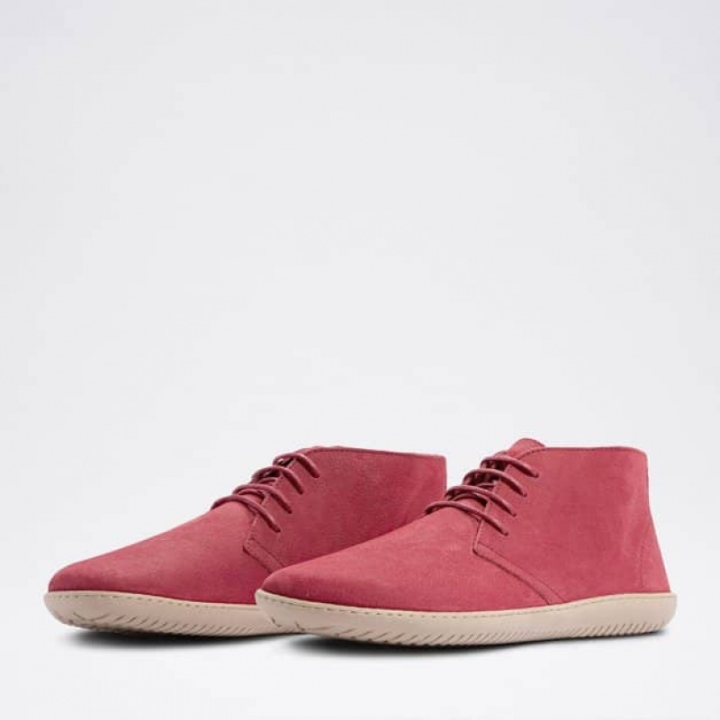 Groundies Milano Soft Barfuß Schnürschuhe Damen Rot | RQ60-069