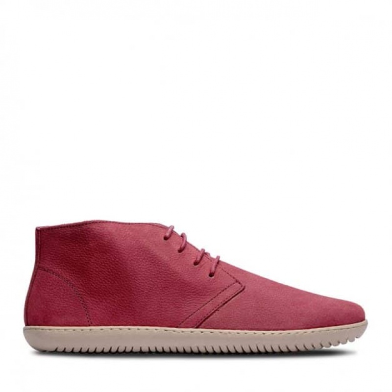 Groundies Milano Soft Barfuß Schnürschuhe Herren Rot | JG73-863