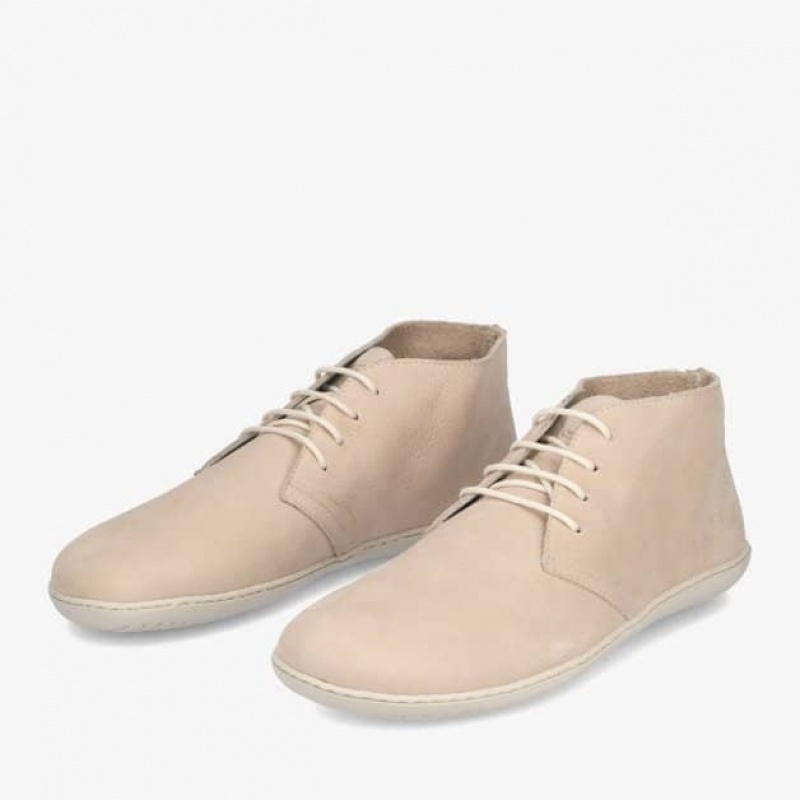 Groundies Milano Soft Barfußschuhe Damen Beige | BO66-217