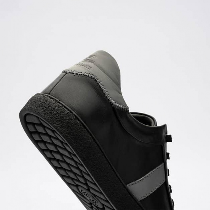 Groundies Monaco GS1 Barfuß Sneaker Herren Schwarz Grau | VR69-791