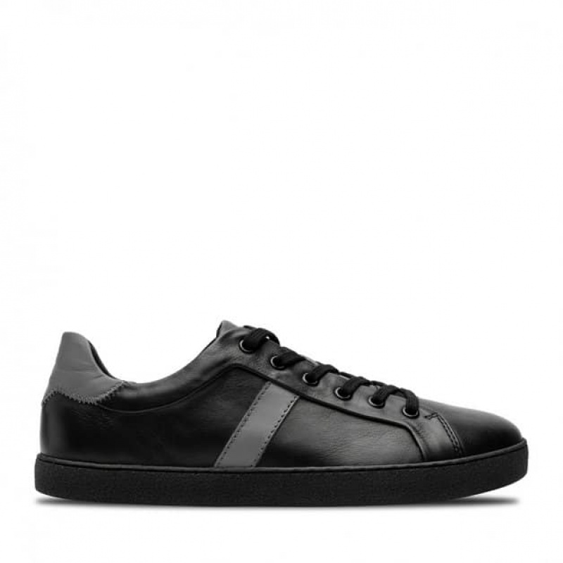 Groundies Monaco GS1 Barfuß Sneaker Herren Schwarz Grau | VR69-791