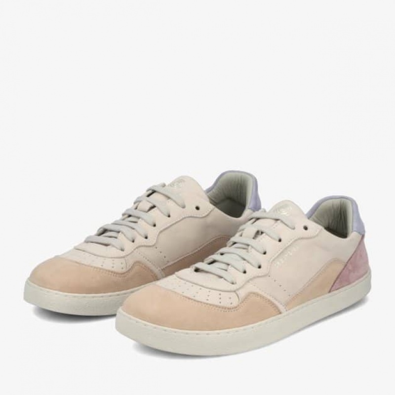 Groundies Nova Barfußschuhe Damen Beige Lila | HG37-261