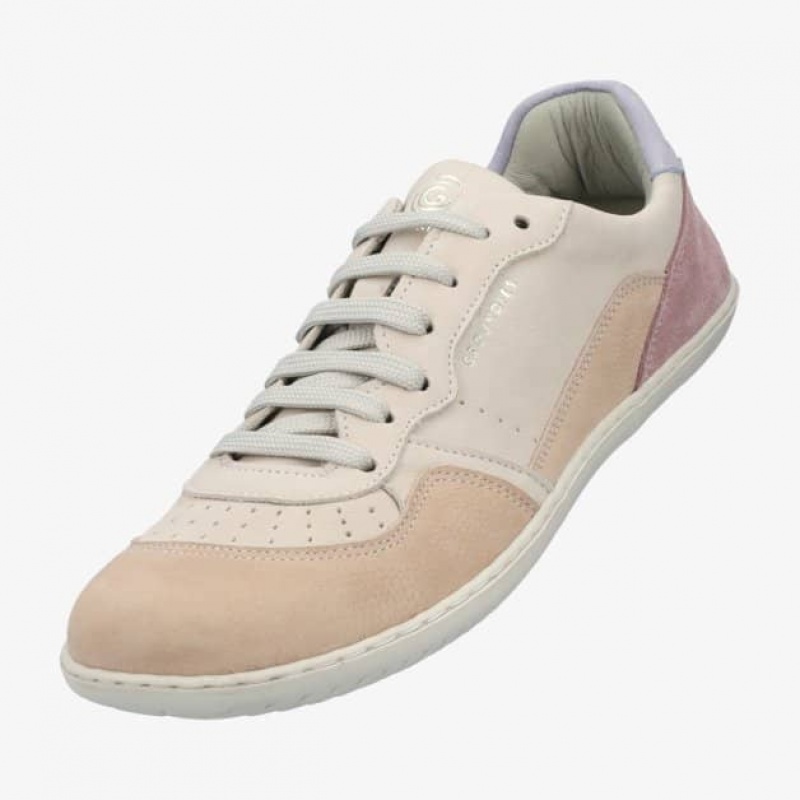 Groundies Nova GO1 Barfußschuhe Damen Beige Lila | OA00-922