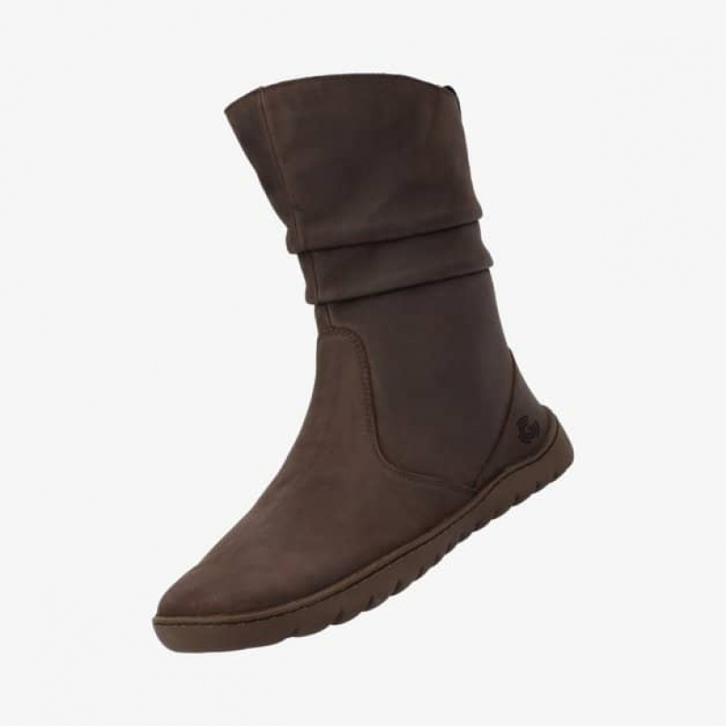 Groundies Odessa GX1 Wolle Barfuß Kurze Stiefel Damen Braun | TF17-300