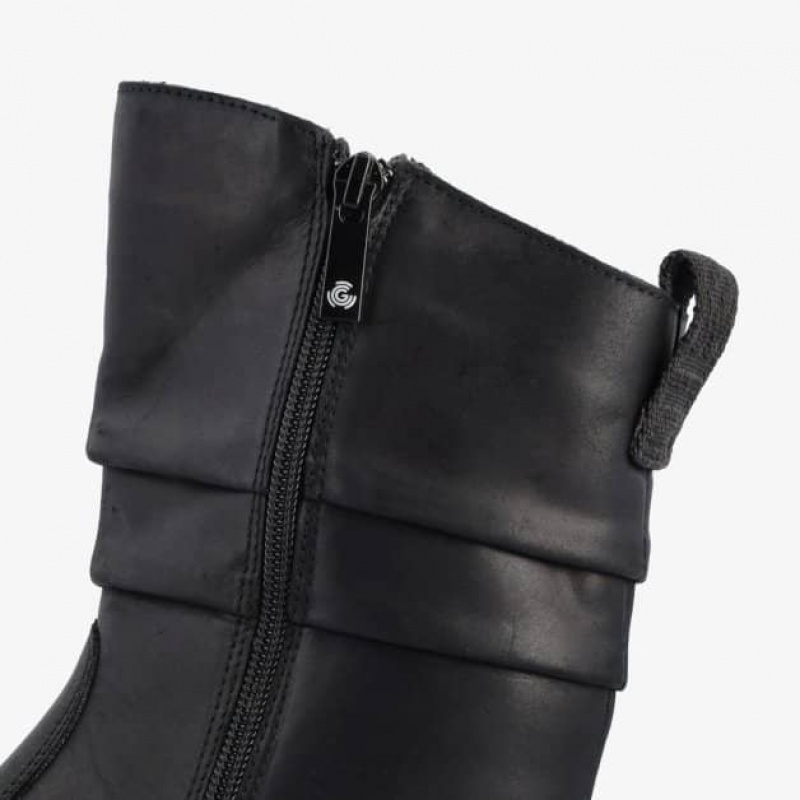 Groundies Odessa GX1 Wolle Barfuß Kurze Stiefel Damen Schwarz | KH08-137