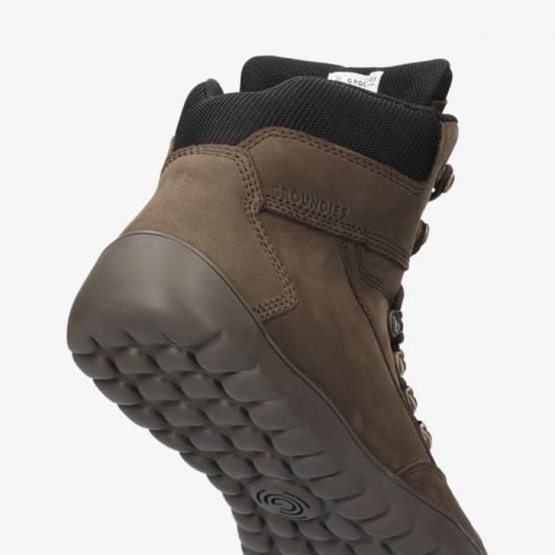 Groundies Ontario Barfuß Stiefel Herren Braun | FC44-503